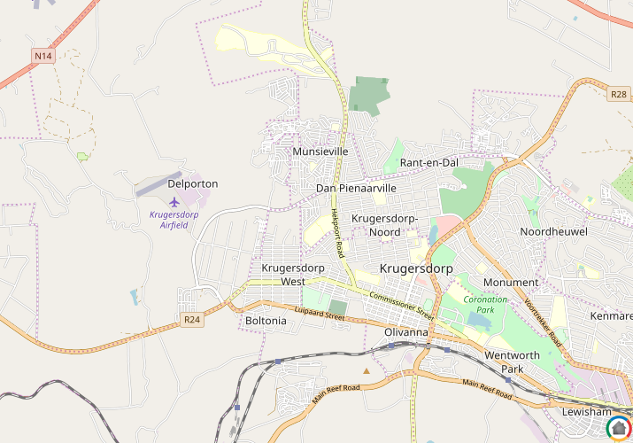 Map location of Munsieville South